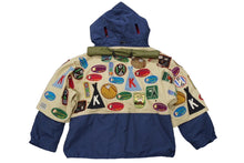 Load image into Gallery viewer, KAPITAL キャピタル ポンチョジャケット K1708LJ001 コットン ナイロン ネイビー レッド マルチカラー サイズ3 美品 中古 62791