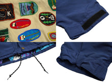 Load image into Gallery viewer, KAPITAL キャピタル ポンチョジャケット K1708LJ001 コットン ナイロン ネイビー レッド マルチカラー サイズ3 美品 中古 62791