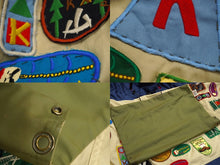 Load image into Gallery viewer, KAPITAL キャピタル ポンチョジャケット K1708LJ001 コットン ナイロン ネイビー レッド マルチカラー サイズ3 美品 中古 62791