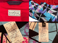 Load image into Gallery viewer, KAPITAL キャピタル ポンチョジャケット K1708LJ001 コットン ナイロン ネイビー レッド マルチカラー サイズ3 美品 中古 62791