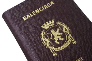 新品未使用品 BALENCIAGA バレンシアガ パスポートロングウォレット2チケット 7877772AA3R6027 ホワイト ブラック ブルー 62794