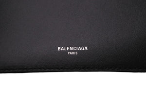 新品未使用品 BALENCIAGA バレンシアガ パスポートロングウォレット2チケット 7877772AA3R6027 ホワイト ブラック ブルー 62795
