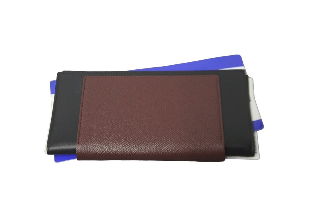 新品未使用品 BALENCIAGA バレンシアガ パスポートロングウォレット2チケット 7877772AA3R6027 ホワイト ブラック ブルー 62796