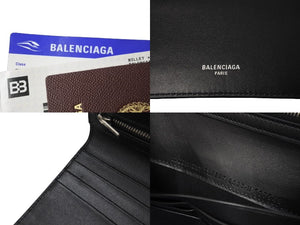 新品未使用品 BALENCIAGA バレンシアガ パスポートロングウォレット2チケット 7877772AA3R6027 ホワイト ブラック ブルー 62796