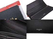 Load image into Gallery viewer, 新品未使用品 BALENCIAGA バレンシアガ パスポートロングウォレット1チケット 7877742AA3R3615 グリーン ホワイト レッド 62799