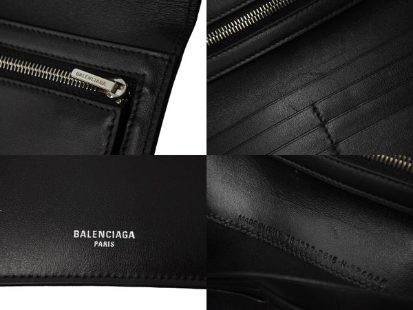 New unused item BALENCIAGA Balenciaga Passport Long Wallet 2 Tickets 7877772AA3R6027 Green White Orange 4c067550
