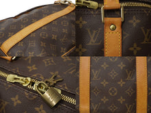 画像をギャラリービューアに読み込む, LOUIS VUITTON ルイヴィトン モノグラム キーポルバンドリエール 50 M41416 ボストンバッグ ブラウン 良品 中古 62801