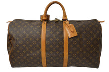 Load image into Gallery viewer, LOUIS VUITTON ルイヴィトン モノグラム キーポル 55 M41424 MI884 ボストンバッグ ブラウン ゴールド金具 美品 中古 62804