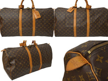 Load image into Gallery viewer, LOUIS VUITTON ルイヴィトン モノグラム キーポル 55 M41424 MI884 ボストンバッグ ブラウン ゴールド金具 美品 中古 62804