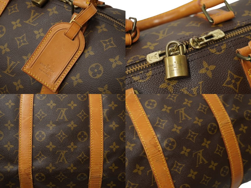 LOUIS VUITTON ルイヴィトン モノグラム キーポル 55 M41424 MI884 ボストンバッグ ブラウン ゴールド金具 美品 中古  62804 – Casanova Vintage