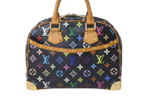 画像をギャラリービューアに読み込む, LOUIS VUITTON ルイヴィトン ハンドバッグ トゥルーヴィル ブラック M92662 マルチカラー ゴールド金具 美品 中古 62808