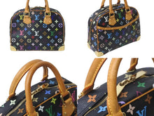 画像をギャラリービューアに読み込む, LOUIS VUITTON ルイヴィトン ハンドバッグ トゥルーヴィル ブラック M92662 マルチカラー ゴールド金具 美品 中古 62808