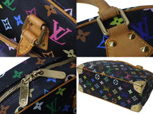 画像をギャラリービューアに読み込む, LOUIS VUITTON ルイヴィトン ハンドバッグ トゥルーヴィル ブラック M92662 マルチカラー ゴールド金具 美品 中古 62808