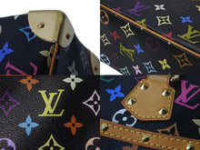画像をギャラリービューアに読み込む, LOUIS VUITTON ルイヴィトン ハンドバッグ トゥルーヴィル ブラック M92662 マルチカラー ゴールド金具 美品 中古 62808