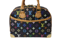 画像をギャラリービューアに読み込む, 極美品 LOUIS VUITTON ルイヴィトン ハンドバッグ トゥルーヴィル ブラック M92662 マルチカラー ゴールド金具 中古 62809