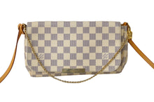 Load image into Gallery viewer, LOUIS VUITTON ルイヴィトン ショルダーバッグ N41277 フェイボリットPM ダミエ アズール ホワイト ゴールド金具 美品 中古 62812