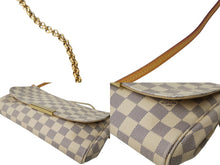 Load image into Gallery viewer, LOUIS VUITTON ルイヴィトン ショルダーバッグ N41277 フェイボリットPM ダミエ アズール ホワイト ゴールド金具 美品 中古 62812