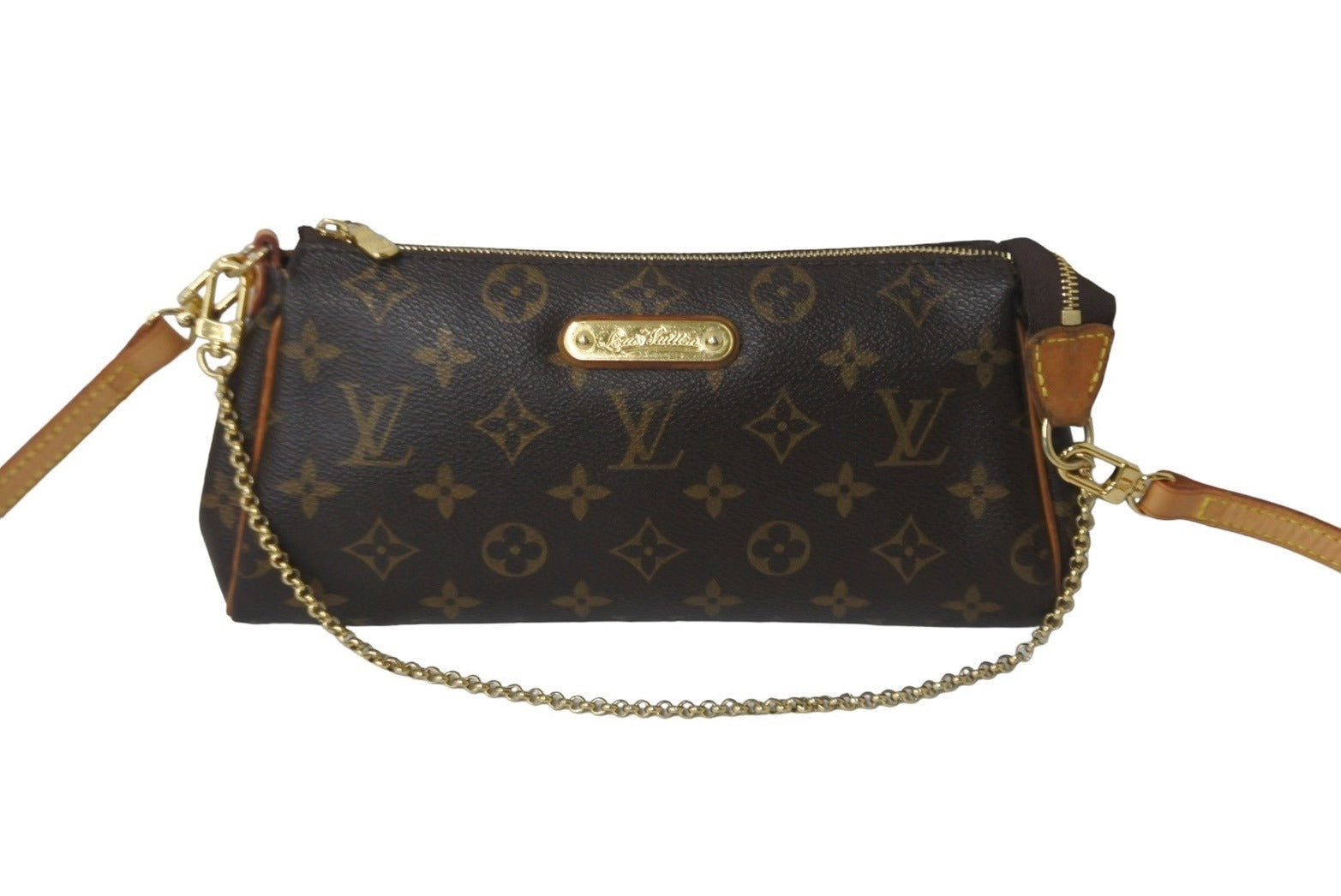 LOUIS VUITTON ルイヴィトン モノグラム エヴァ ショルダーバッグ M95567 ブラウン ロゴ アクセサリーポーチ 美品 中古  62813 – Casanova Vintage