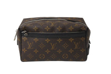 画像をギャラリービューアに読み込む, LOUIS VUITTON ルイヴィトン トゥルーストワレ モノグラムマカサー ポーチ M40378 ブラウン シルバー金具 美品 中古 62814