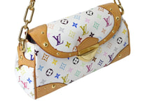 Load image into Gallery viewer, LOUIS VUITTON ルイヴィトン ワンショルダーバッグ M40203 ビバリーMM モノグラムマルチカラー ホワイト ゴールド金具 美品 中古 62817