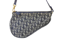 Load image into Gallery viewer, ChristianDior クリスチャンディオール サドルポーチ ワンショルダーバッグ トロッター MC 1012 ネイビー 美品 中古 62823