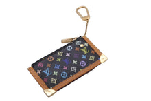 Load image into Gallery viewer, LOUIS VUITTON ルイヴィトン ポシェットクレ コインケース モノグラム マルチカラー 村上隆 M92654 ゴールド金具 美品 中古 62833