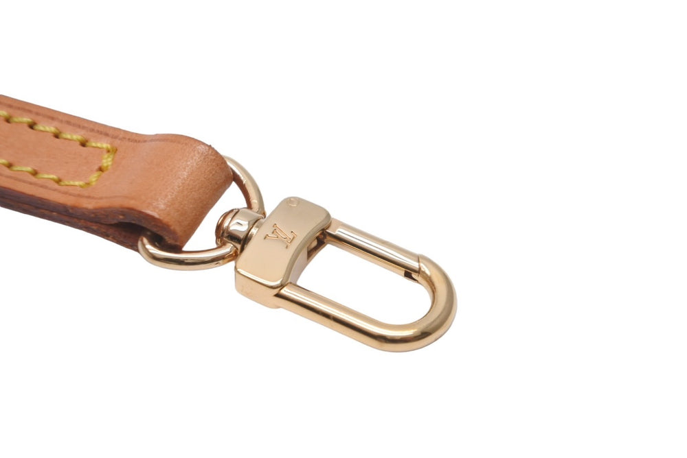 LOUIS VUITTON ルイヴィトン ショルダーストラップ ナチュラル ベージュ ヌメ革 ゴールド金具 美品 中古 62835