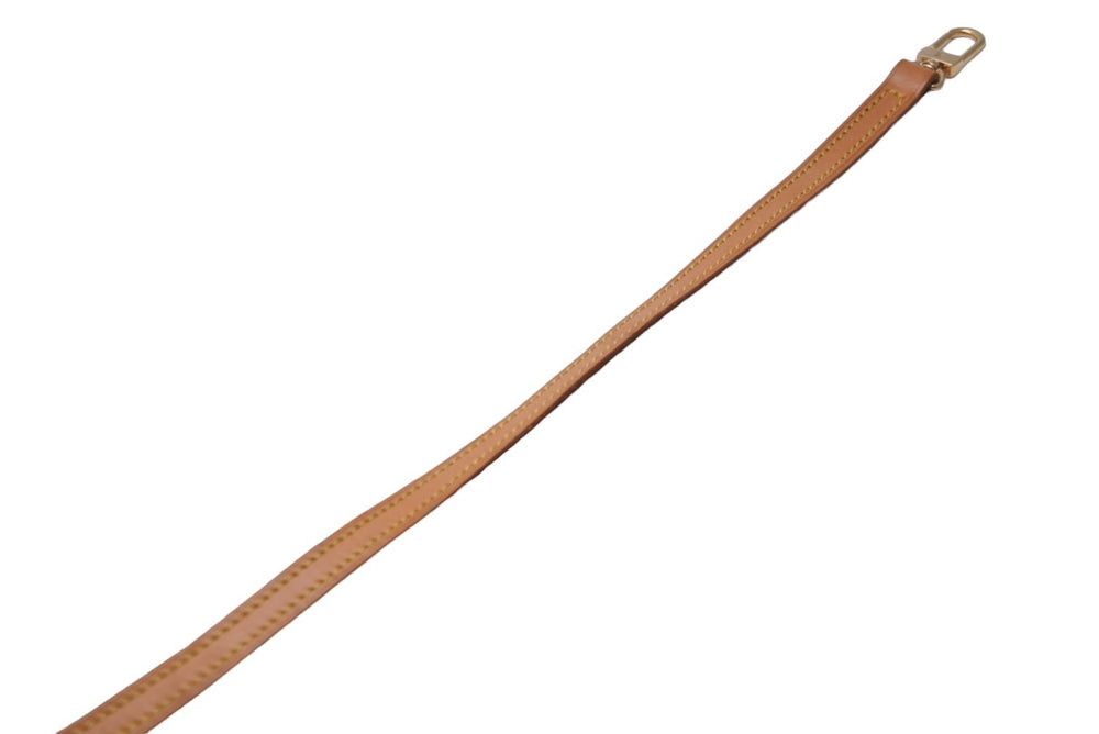 LOUIS VUITTON Shoulder Strap Natural Beige Tanned Leather Gold Hardware Good Condition Used 62835