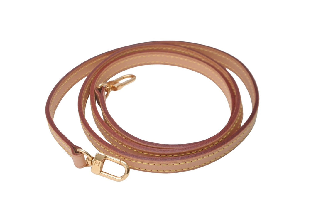【美品】 ルイヴィトン ショルダーストラップ ゴールド金具 ヌメ革 箱付き 極美品 LOUIS VUITTON ルイヴィトン ショルダーストラップ ナチュラル