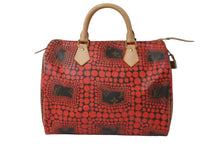 Load image into Gallery viewer, 新品同様 LOUIS VUITTON ルイヴィトン スピーディ30 草間彌生 コラボ 2012年 M40693 パンプキンドット レッド 中古 62843