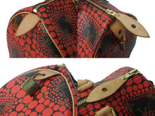 Load image into Gallery viewer, 新品同様 LOUIS VUITTON ルイヴィトン スピーディ30 草間彌生 コラボ 2012年 M40693 パンプキンドット レッド 中古 62843