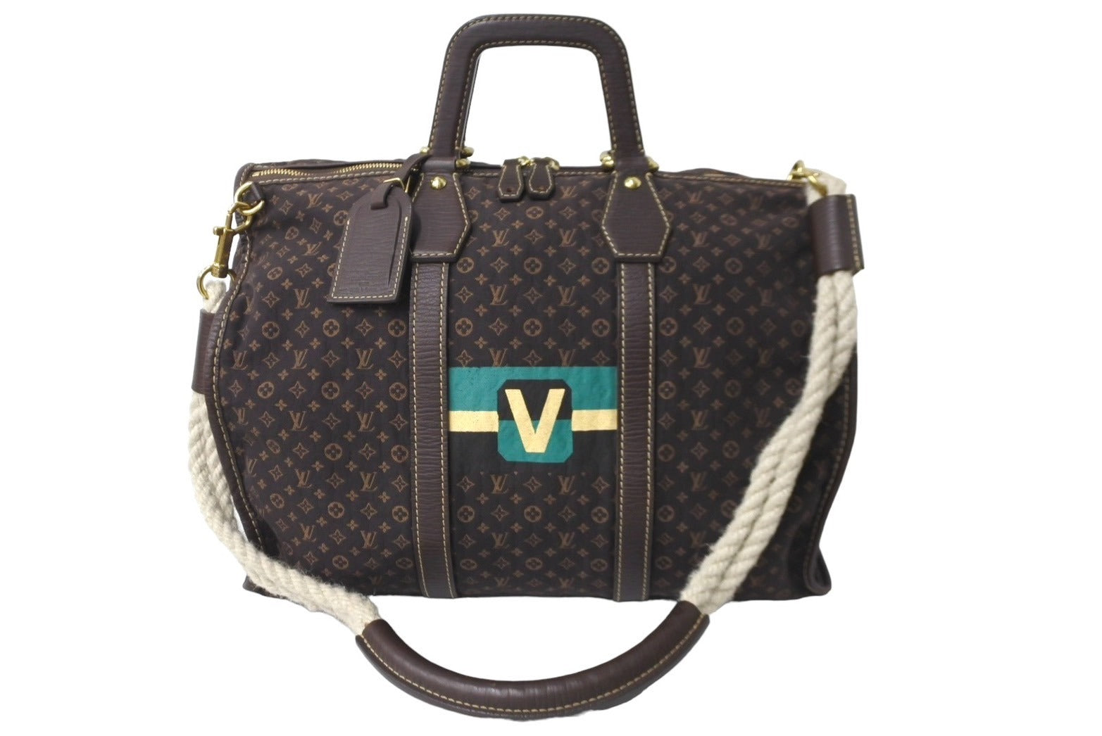 LOUIS VUITTON ルイ ヴィトン キーポル45 モノグラム ミニラン ボストンバッグ M40019 ゴールド金具 プリント 美品 中古  62845 – Casanova Vintage