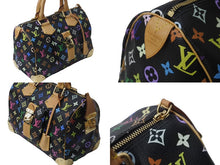 画像をギャラリービューアに読み込む, 極美品 LOUIS VUITTON ルイヴィトン ハンドバッグ スピーディ 30 M92642 村上隆 マルチカラー ブラック 中古 62847