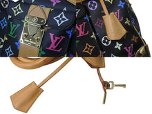 画像をギャラリービューアに読み込む, 極美品 LOUIS VUITTON ルイヴィトン ハンドバッグ スピーディ 30 M92642 村上隆 マルチカラー ブラック 中古 62847
