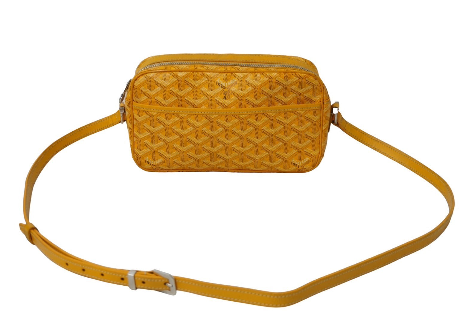 GOYARD ゴヤール カップヴェール ショルダーバッグ イエロー ヘリンボーン柄 ロゴ 斜めがけ カバン 美品 中古 62852 –  Casanova Vintage