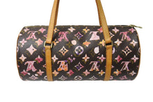 画像をギャラリービューアに読み込む, 極美品 LOUIS VUITTON ルイヴィトン モノグラムウォーターカラー パピヨン30 M95753 ハンドバッグ ブラウン ピンク 中古 62854
