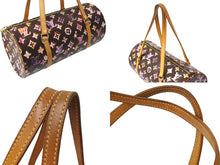 画像をギャラリービューアに読み込む, 極美品 LOUIS VUITTON ルイヴィトン モノグラムウォーターカラー パピヨン30 M95753 ハンドバッグ ブラウン ピンク 中古 62854