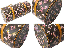 画像をギャラリービューアに読み込む, 極美品 LOUIS VUITTON ルイヴィトン モノグラムウォーターカラー パピヨン30 M95753 ハンドバッグ ブラウン ピンク 中古 62854