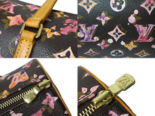 画像をギャラリービューアに読み込む, 極美品 LOUIS VUITTON ルイヴィトン モノグラムウォーターカラー パピヨン30 M95753 ハンドバッグ ブラウン ピンク 中古 62854