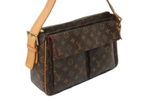 画像をギャラリービューアに読み込む, LOUIS VUITTON ルイヴィトン ショルダーバッグ ヴィバシテGM M51163 ブラウン PVC レザー ゴールド金具 美品 中古 62863