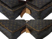 画像をギャラリービューアに読み込む, LOUIS VUITTON ルイヴィトン ショルダーバッグ ヴィバシテGM M51163 ブラウン PVC レザー ゴールド金具 美品 中古 62863