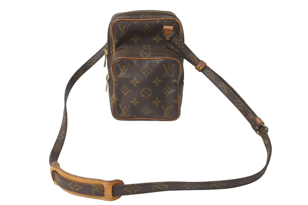 LOUIS VUITTON ルイヴィトン モノグラム ミニアマゾン ショルダーバッグ M45238 キャンバス ブラウン 美品 中古 62866 –  Casanova Vintage