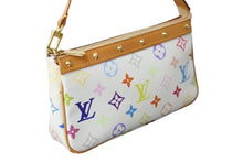 Load image into Gallery viewer, 新品同様 LOUIS VUITTON ルイヴィトン 村上隆 ホワイト ポシェットアクセソワール マルチカラー M92649 中古 62869