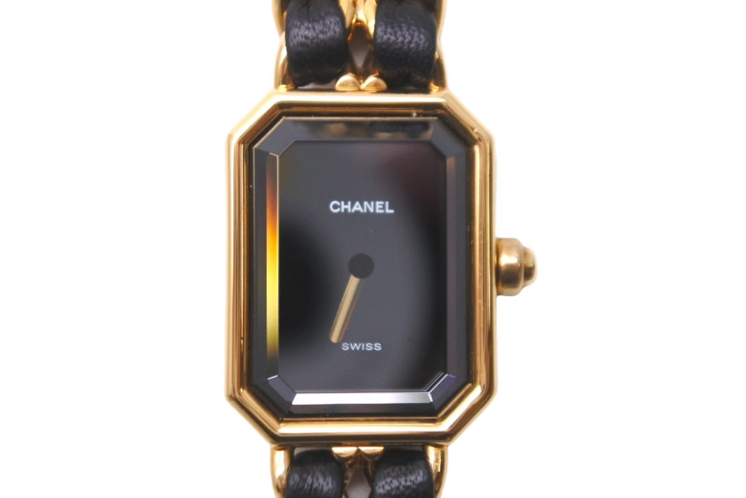 購入本物DKG★ 美品 CHANEL シャネル プルミエール XL レディース 腕時計 プルミエールXL 黒×金 ブラック×ゴールド　オーバーホール・電池交換済 プルミエール