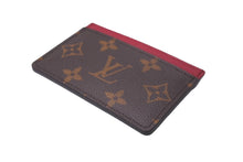 Load image into Gallery viewer, 新品同様 LOUIS VUITTON ルイヴィトン カードケース M60703 ポルト カルト サーンプル モノグラム フューシャ ブラウン 中古 62879