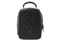 画像をギャラリービューアに読み込む, 新品未使用 23年完売 CHANEL シャネル ミニリュック AP3753 チェーン ココマーク ブラック キャビアスキン ゴールド金具 中古 62917