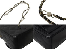 画像をギャラリービューアに読み込む, 新品未使用 23年完売 CHANEL シャネル ミニリュック AP3753 チェーン ココマーク ブラック キャビアスキン ゴールド金具 中古 62917
