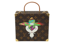 Load image into Gallery viewer, 世界200個限定 極美品 LOUIS VUITTON ルイヴィトン×村上隆 ミニトランク M92475 ジュエリーボックス フラワーバッドマン モノグラム 中古 62919