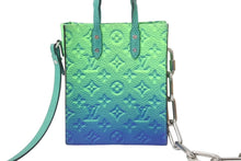 画像をギャラリービューアに読み込む, 極美品 LOUIS VUITTON ルイヴィトン バッグ サックプラXS イリュージョン 22年コレクション 2way グリーン M81221 レザー 中古 62921