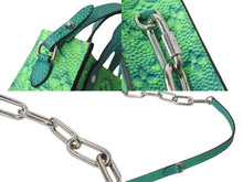 画像をギャラリービューアに読み込む, 極美品 LOUIS VUITTON ルイヴィトン バッグ サックプラXS イリュージョン 22年コレクション 2way グリーン M81221 レザー 中古 62921